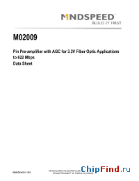 Datasheet MC2009 manufacturer Mindspeed