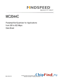 Datasheet MC2044C-BEVM manufacturer Mindspeed