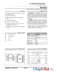 Datasheet MC2045-3T20 manufacturer Mindspeed