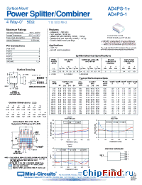 Datasheet AD4PS-1+ manufacturer Mini-Circuits