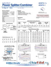Datasheet AD5PS-1+ manufacturer Mini-Circuits