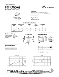 Datasheet ADCH-80A manufacturer Mini-Circuits