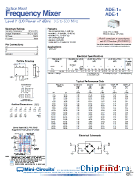 Datasheet ADE-1+ manufacturer Mini-Circuits