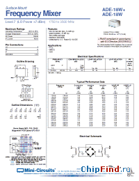 Datasheet ADE-18W+ manufacturer Mini-Circuits