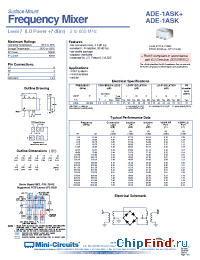 Datasheet ADE-1ASK+ manufacturer Mini-Circuits