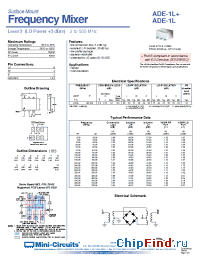 Datasheet ADE-1L+ manufacturer Mini-Circuits