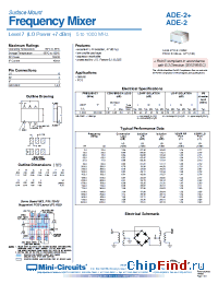 Datasheet ADE-2 manufacturer Mini-Circuits