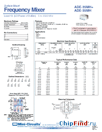 Datasheet ADE-35MH+ manufacturer Mini-Circuits