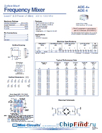 Datasheet ADE-4+ manufacturer Mini-Circuits