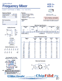 Datasheet ADE-5+ manufacturer Mini-Circuits