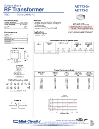 Datasheet ADTT3-2 manufacturer Mini-Circuits