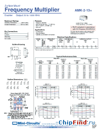 Datasheet AMK-2-13+ manufacturer Mini-Circuits