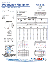 Datasheet AMK-3-452+ manufacturer Mini-Circuits