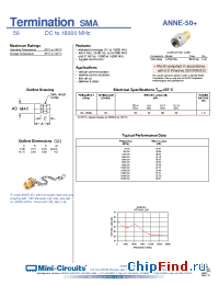 Datasheet ANNE-50+ manufacturer Mini-Circuits