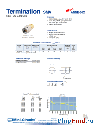 Datasheet ANNE-50X manufacturer Mini-Circuits