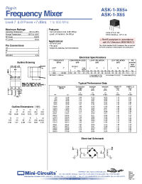 Datasheet ASK-1-X65+ manufacturer Mini-Circuits
