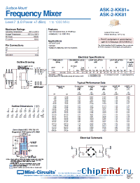 Datasheet ASK-2-KK81+ manufacturer Mini-Circuits