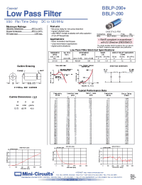 Datasheet BBLP-200 manufacturer Mini-Circuits