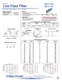 Datasheet BBLP-39 manufacturer Mini-Circuits