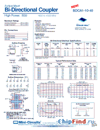 Datasheet BDCA1-10-40 manufacturer Mini-Circuits