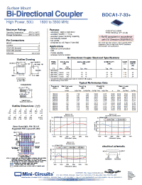Datasheet BDCA1-7-33+ manufacturer Mini-Circuits