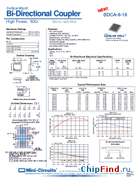 Datasheet BDCA-6-16 manufacturer Mini-Circuits