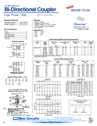Datasheet BDCN-15-25 manufacturer Mini-Circuits