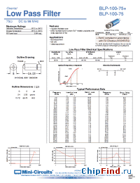 Datasheet BLP-100-75 manufacturer Mini-Circuits