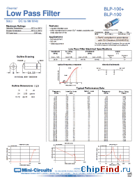 Datasheet BLP-1.9+ manufacturer Mini-Circuits