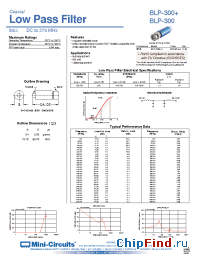 Datasheet BLP-300 manufacturer Mini-Circuits
