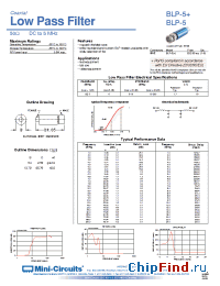 Datasheet BLP-5 manufacturer Mini-Circuits