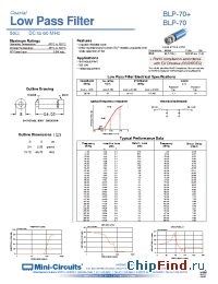 Datasheet BLP-70 manufacturer Mini-Circuits