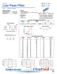 Datasheet BLP-7-75 manufacturer Mini-Circuits
