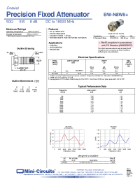 Datasheet BW-N8W5+ manufacturer Mini-Circuits
