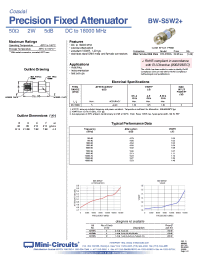 Datasheet BW-S5W2+ manufacturer Mini-Circuits