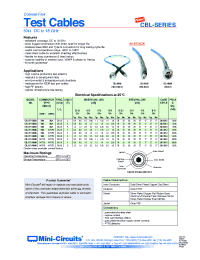 Datasheet CBL-6FT-NMNM manufacturer Mini-Circuits