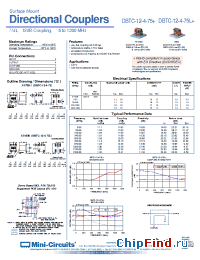 Datasheet DBTC-12-4-75+ manufacturer Mini-Circuits