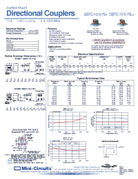 Datasheet DBTC-13-5-75L+ manufacturer Mini-Circuits