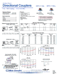 Datasheet DBTC-7-152+ manufacturer Mini-Circuits