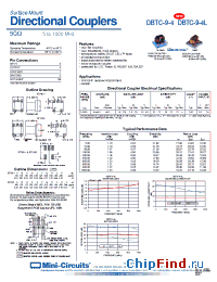 Datasheet DBTC-9-4 manufacturer Mini-Circuits