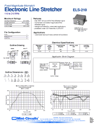 Datasheet ELS-210 manufacturer Mini-Circuits