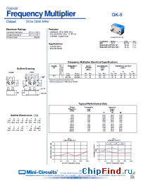 Datasheet GK-5BR manufacturer Mini-Circuits