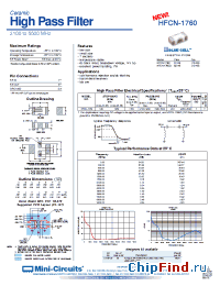 Datasheet HFCN-1760 manufacturer Mini-Circuits