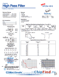 Datasheet HFCN-1810D manufacturer Mini-Circuits