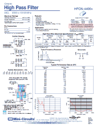 Datasheet HFCN-4400D+ manufacturer Mini-Circuits