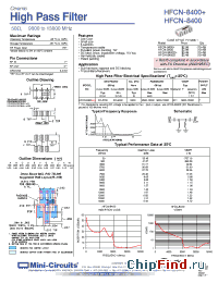Datasheet HFCN-8400 manufacturer Mini-Circuits