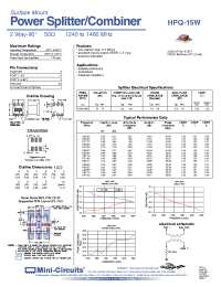 Datasheet HPQ-15W manufacturer Mini-Circuits