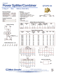 Datasheet IZY2PD-64+ manufacturer Mini-Circuits