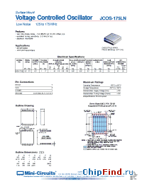 Datasheet JCOS-175LN manufacturer Mini-Circuits