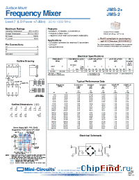 Datasheet JMS-2+ manufacturer Mini-Circuits